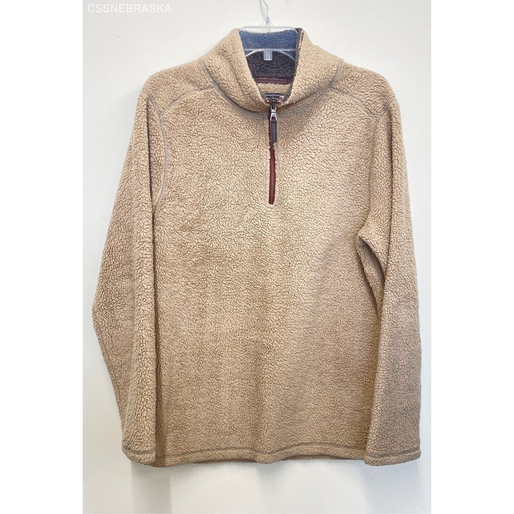 Trinity Tan Men's 1/4‎ Zip Fleece Jacket - Size Medium
